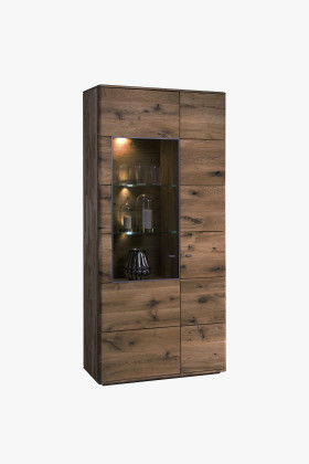 Vysoká úzka komoda širšia s presklenou časťou, TYP 12 DP